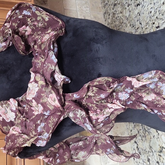 Ralph Lauren Ruffle Scarf Wrap - Picture 3 of 7